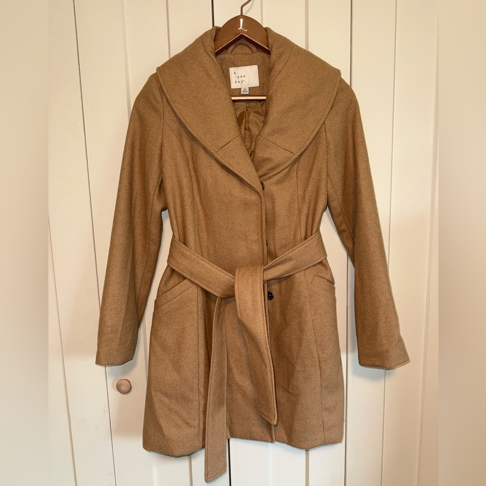 A New Day Wool Wrap Coat